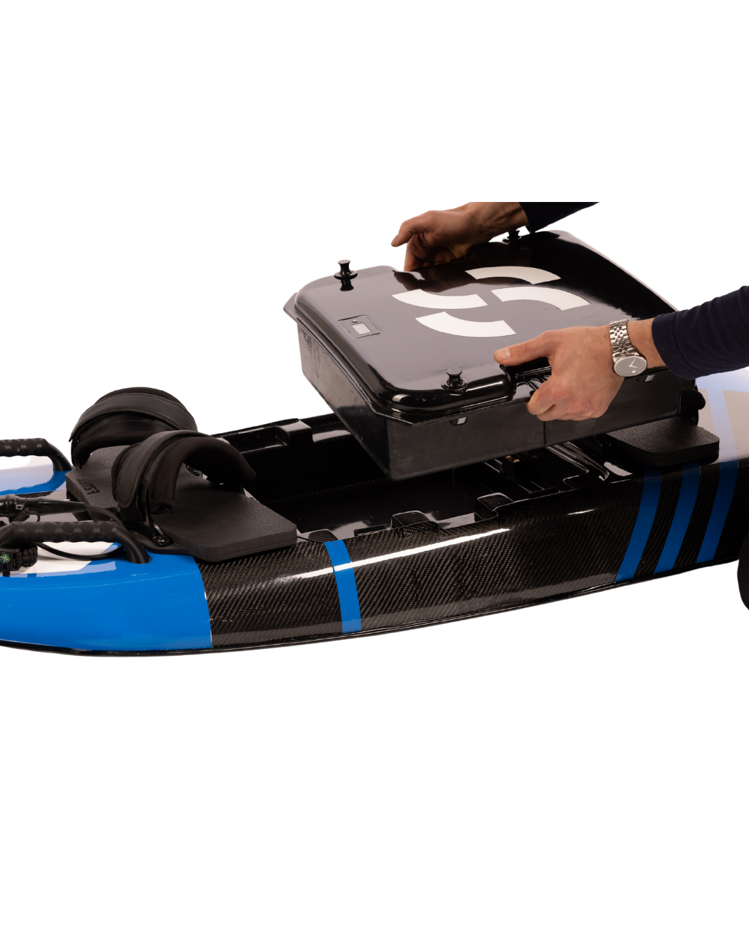 Retirer la batterie de la planche de surf électrique modèle Race X
